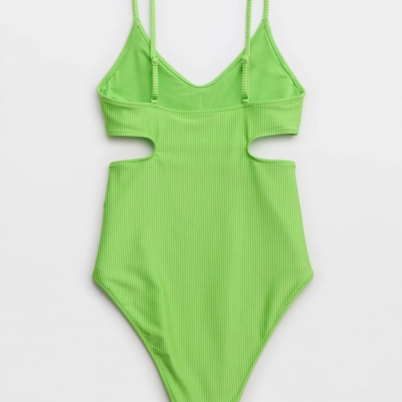 Aerie Shine Rib Voop Cheeky One Piece Swimsuit
 NWT - Picture 4 of 7